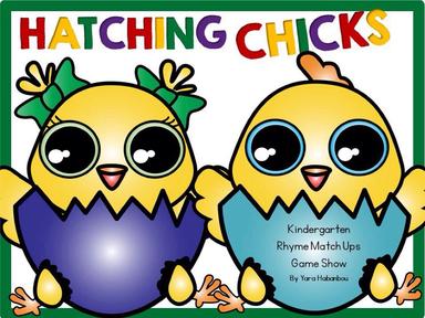 CVC Words Hatching Chicks Rhyme Match Ups