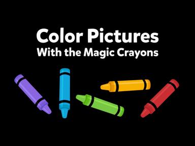 Painting Pictures with Magic Crayons!
